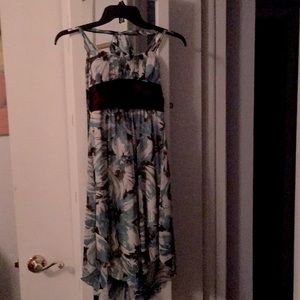 Trixxi high low halter dress